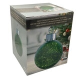 15.7 Inches (1.3ft) Glass Oversized Ornament with 60 LED Lights in Green