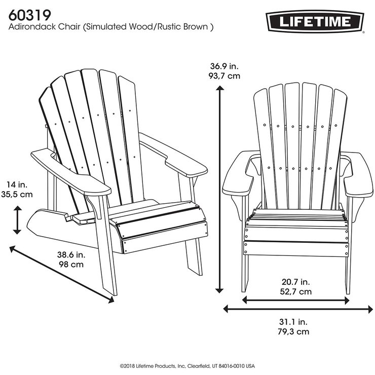 Lifetime Adirondack Chair - Set of 2 | Costco UK