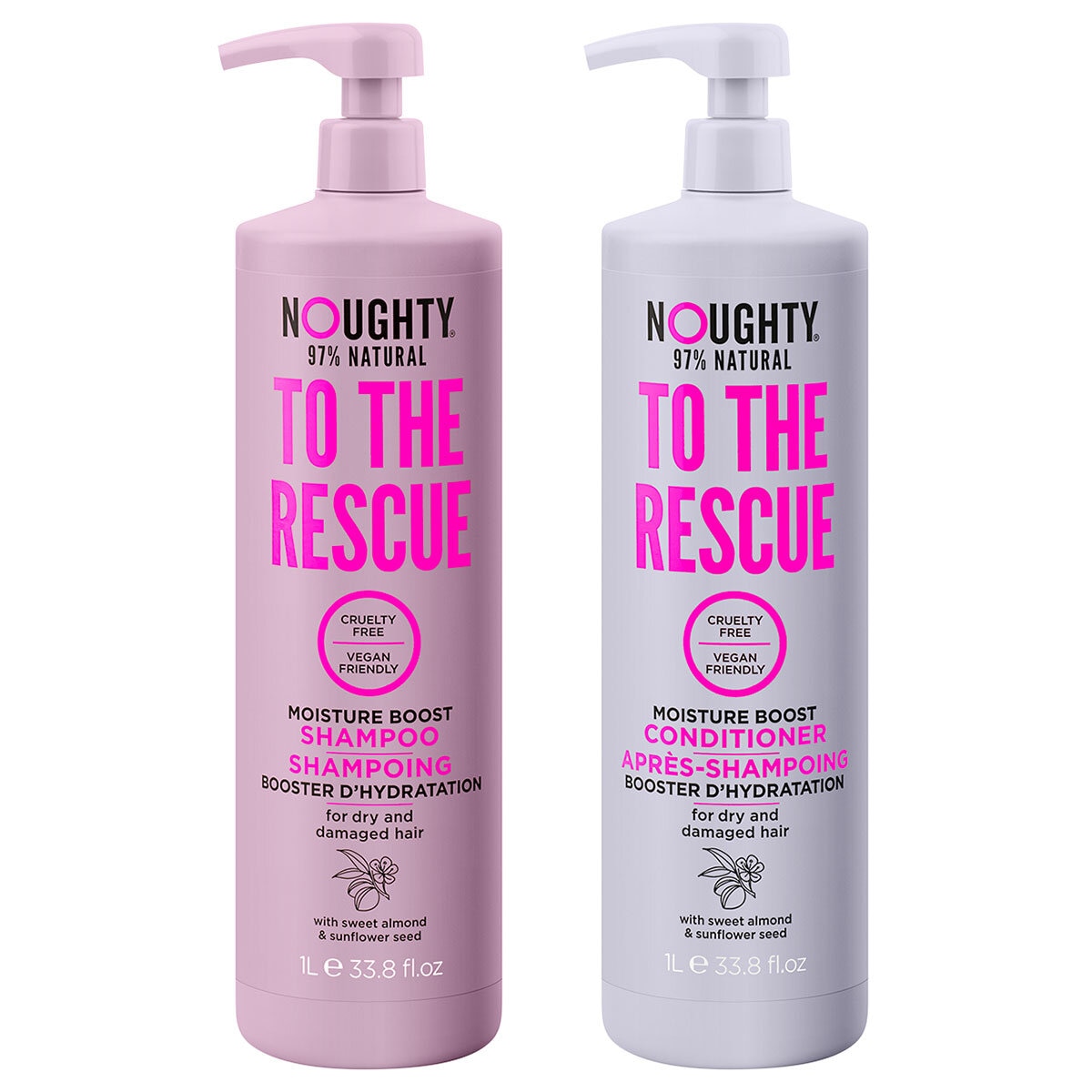 Noughty Shampoo & Conditioner, 2 x 1L In Resue