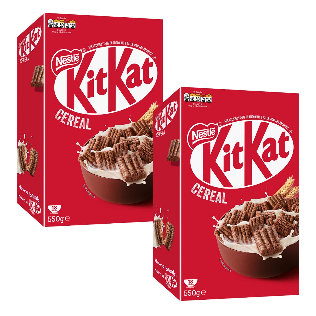 Nestle KitKat Cereal, 2 x 550g