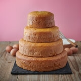 The Original Cake Company 4 Tiered Naked Vanilla Sponge Cake