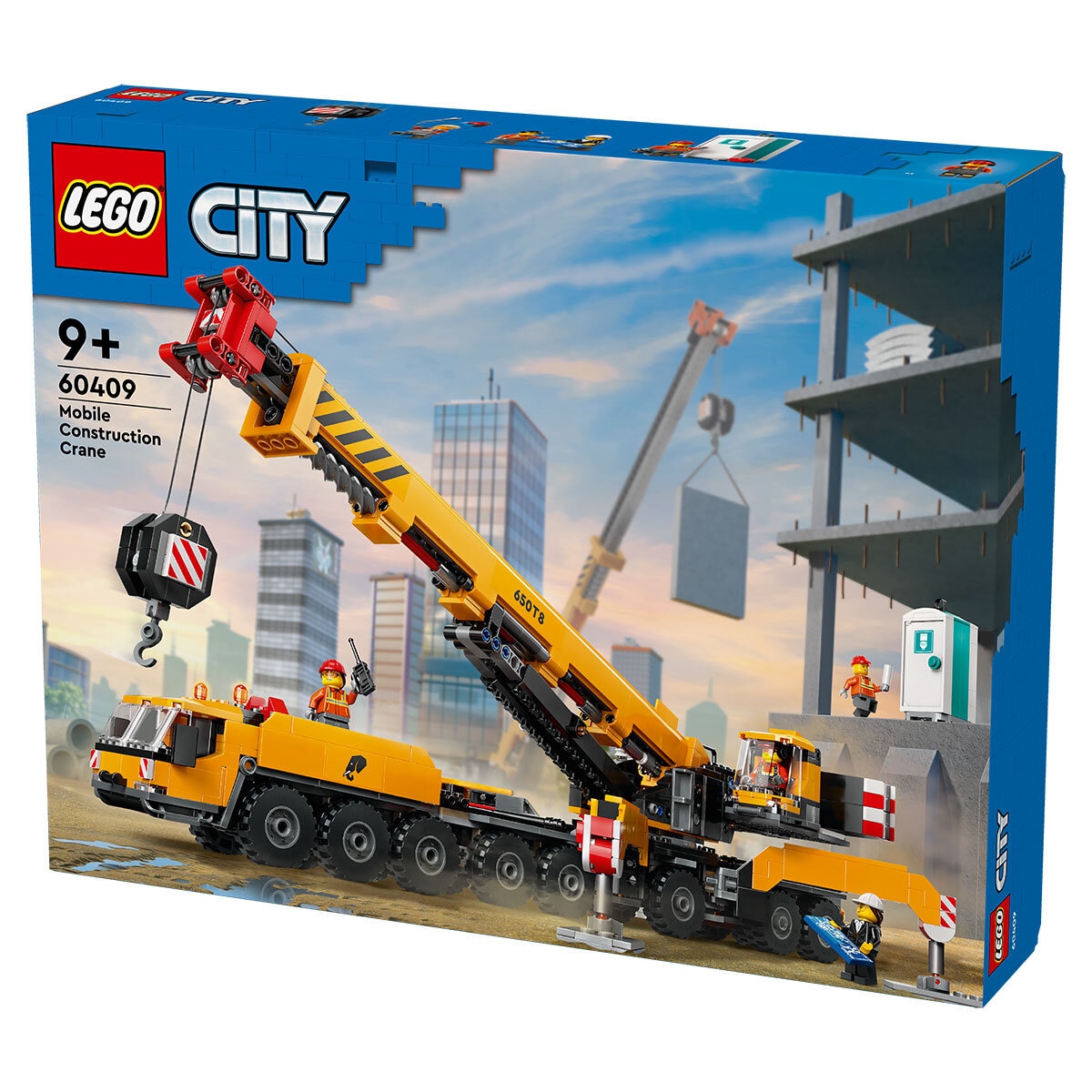 Lego City Yellow Mobile Construction Crane Box Image