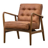 Gallery Humber Vintage Brown Leather Armchair