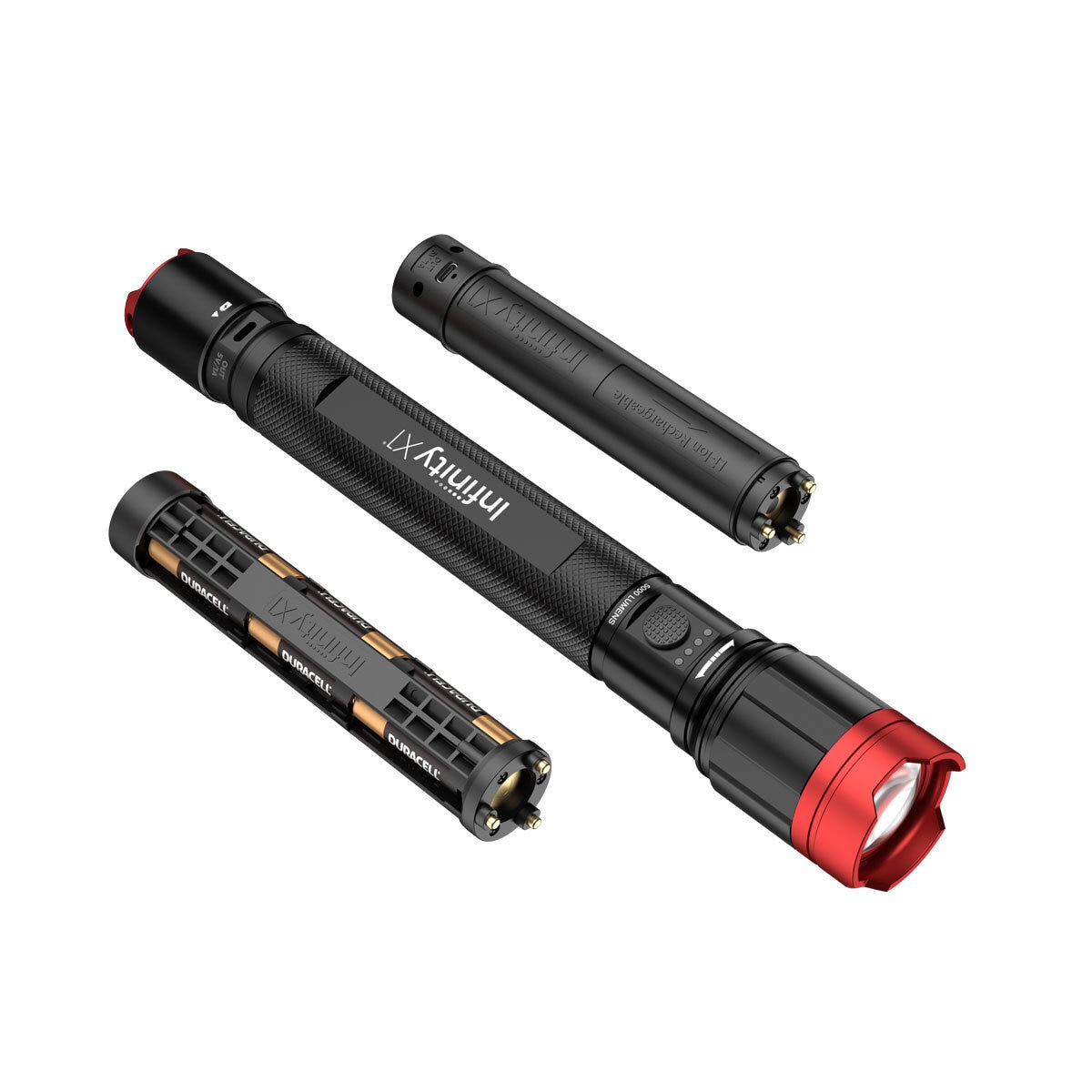 Infinity X1 Dual Power Flashlight 5000 Lumen