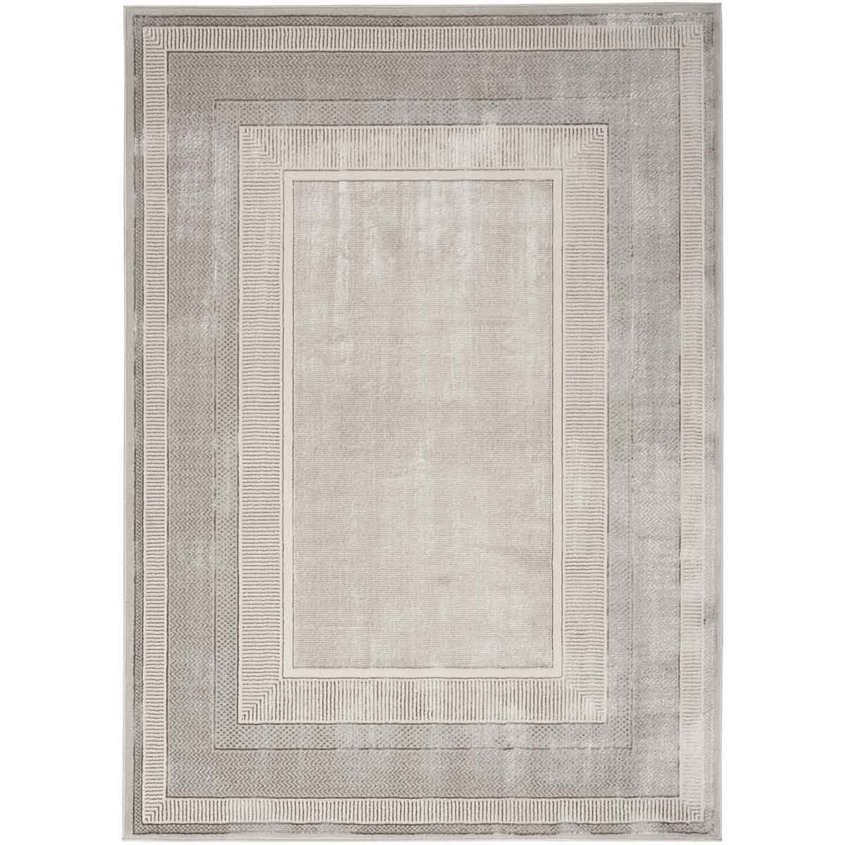 Glitz Silver Border Area Rug, 239 X 300 cm