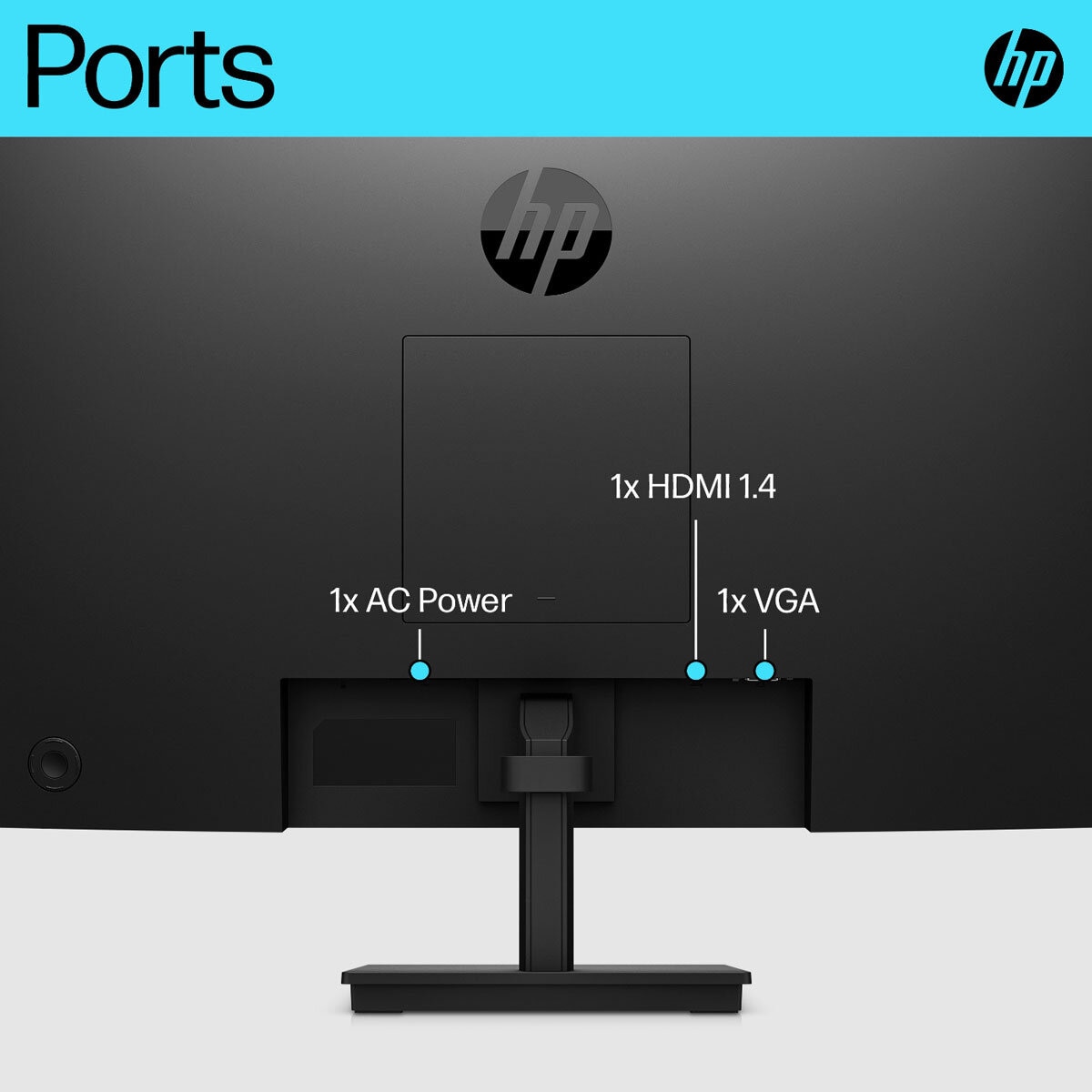 HP V24v G5 23.8 Inch Full HD 75Hz Monitor, 6D8H0AA#ABU