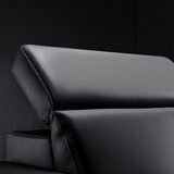 Valencia Barcelona Row of 5 Black Leather Reclining Home Theatre Seating