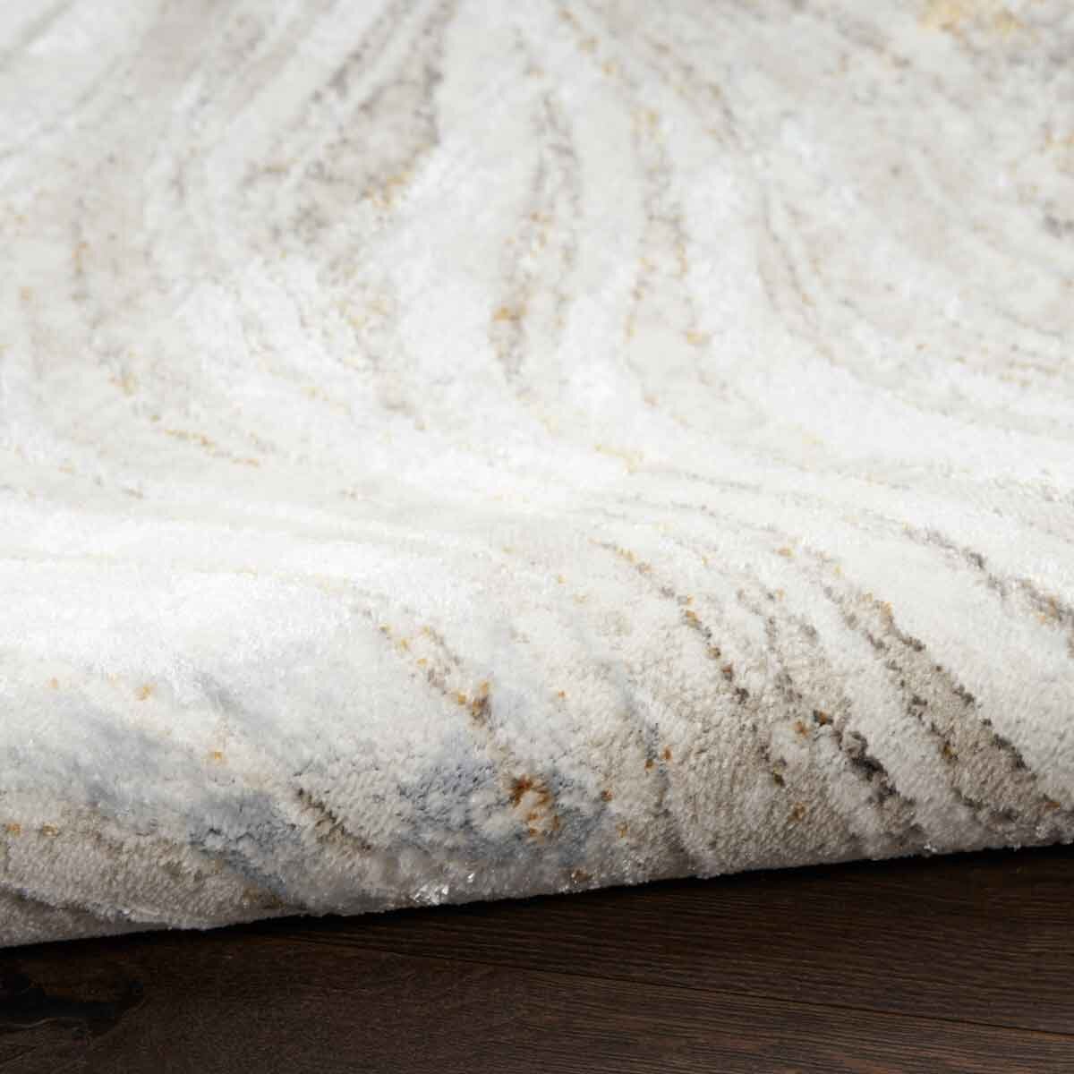 Glitz Gold Marble Area Rug, 120 x 180 cm