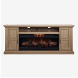 Tresanti Nottingham Media Mantel with ClassicFlame CoolGlow 2-in-1 Electric Fireplace & Fan