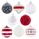 Buy 78 pack Ornaments Red/Silver Item Image at costco.co.uk