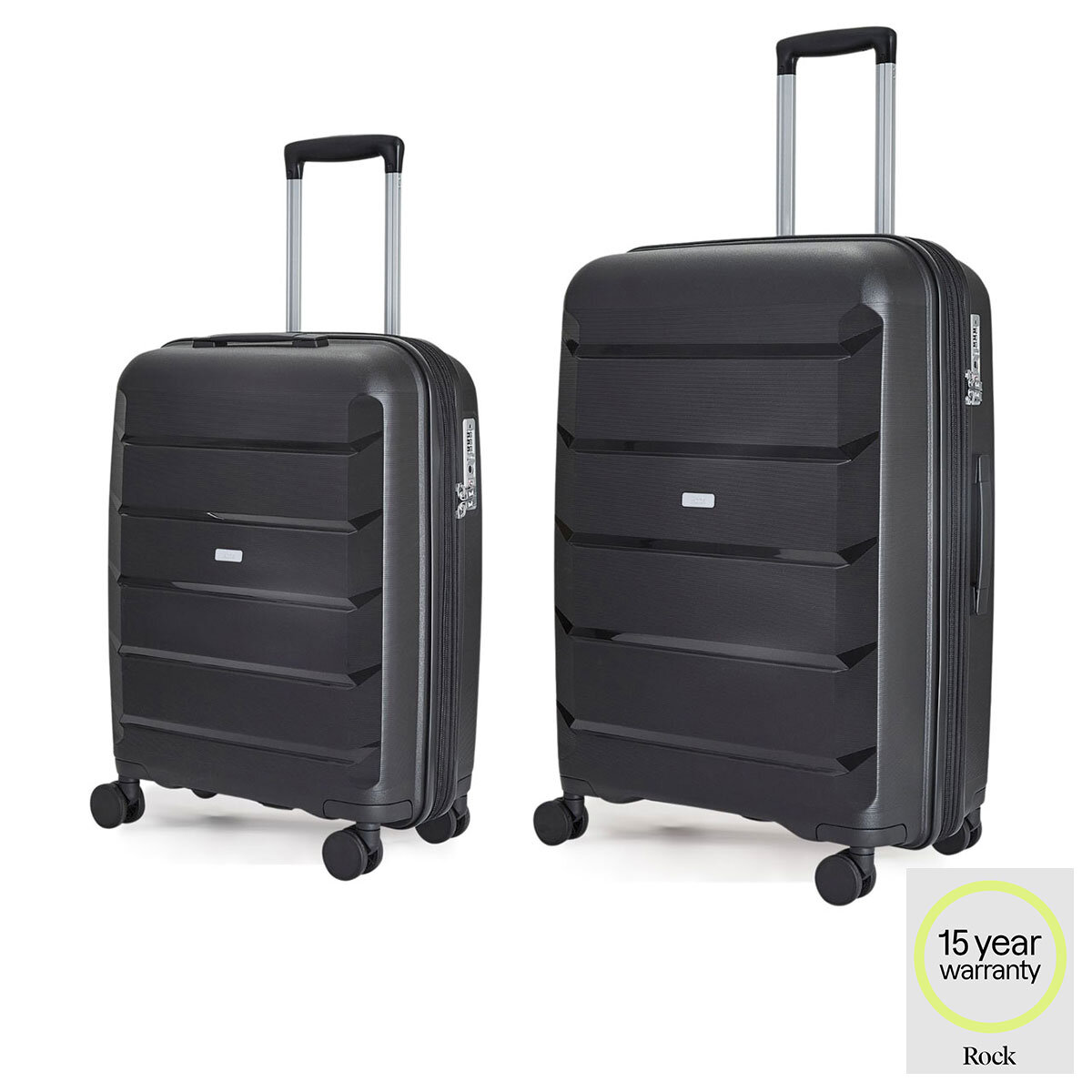 Rock Tulum 2 Piece Hardside Luggage Set in 4 Colours