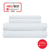 Luff 700 Thread Count 100% Organic Bamboo Deep Fitted White Sheet