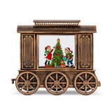 Buy 2pc Lighted Water Globe Train Bronze Item Image at costco.co.uk