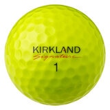 Kirkland Signature 3-Piece Urethane Cover Neon Yellow Golf Balls - 24 Pack