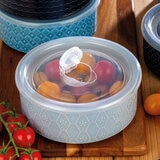 Bowls with lids 6 pk blue