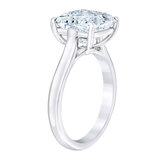 4.48 ctw Princess Cut Diamond Solitaire Ring, Platinum