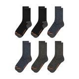 Weatherproof Mens Crew Sock 6 Pack in Navy