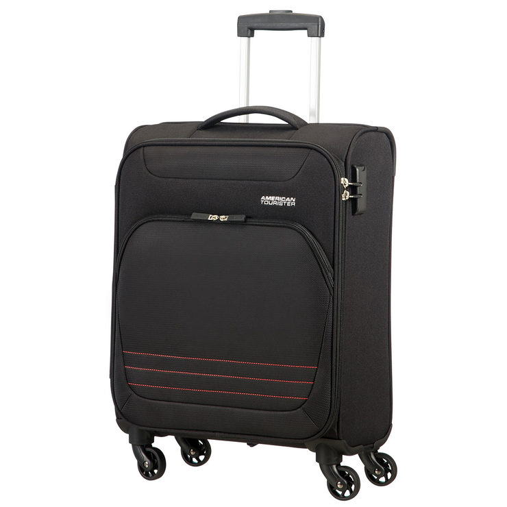 American Tourister Bombay Beach 3 Piece Softside Suitcase Set in Onyx ...