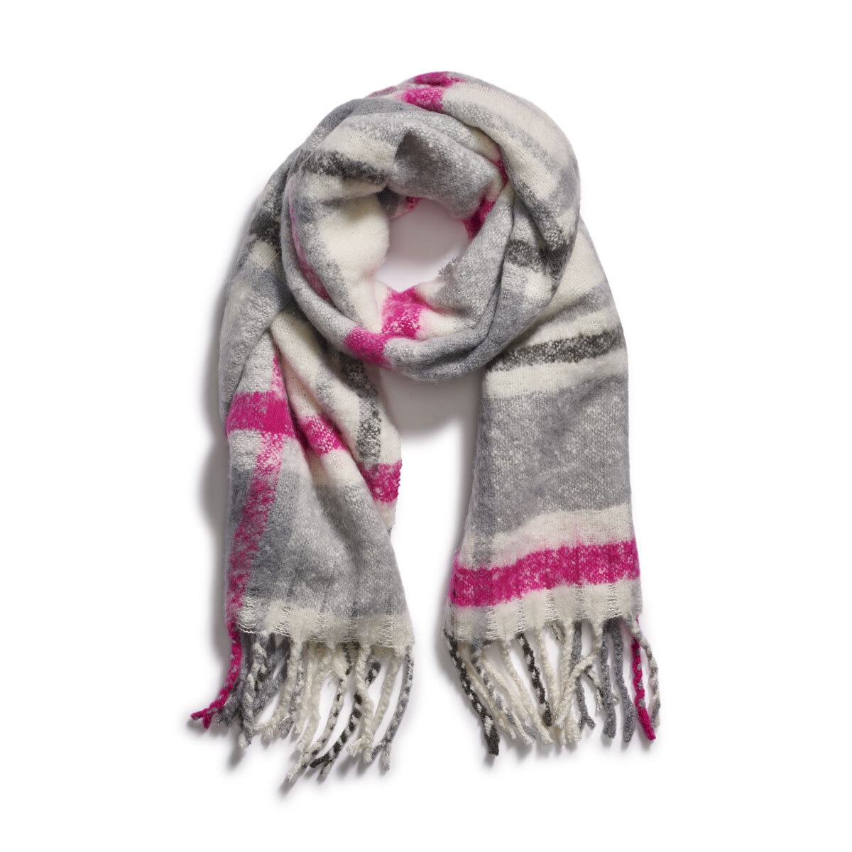 DKNY Hat & Scarf Set in Pink