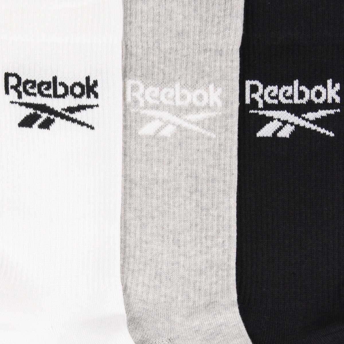 Reebok Unisex Core Crew Socks 6 Pack in Grey