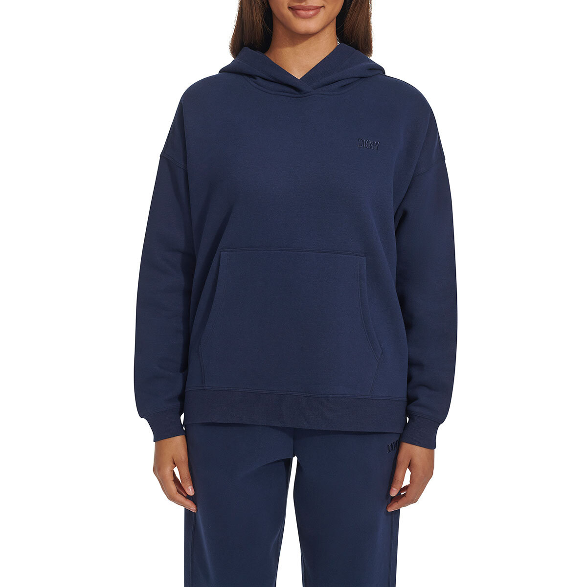 DKNY Sport Fleece Hoodie in Navy