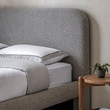 Gallery Rabley Light Grey Fabric Bed Frame in 2 Sizes