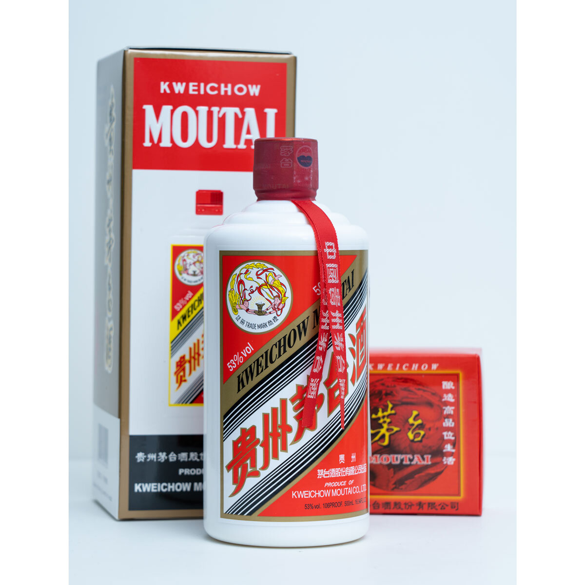 Kweichow Moutai Flying Fairy, 50cl with Box behind