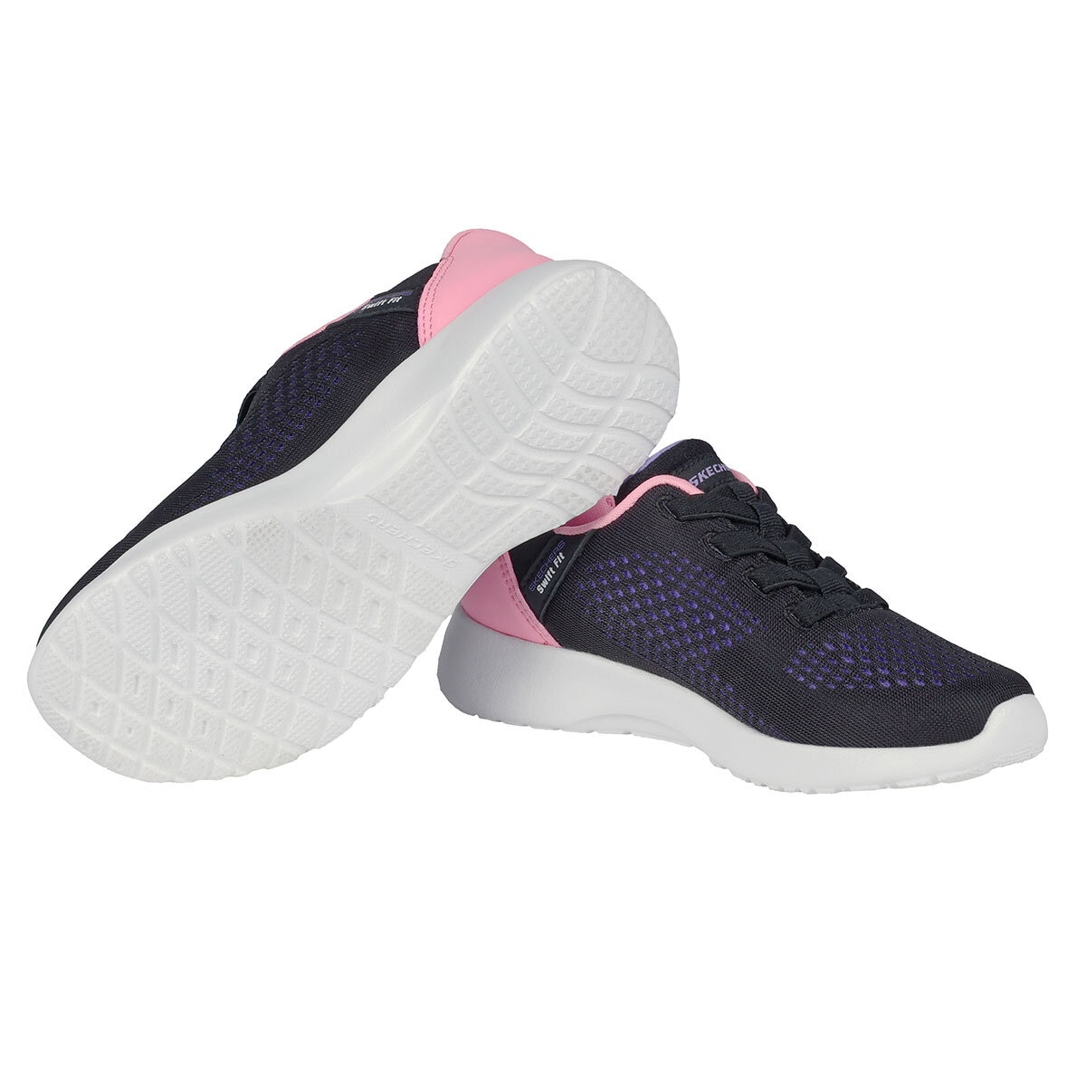 Skechers Kids Swift Fit Trainer in Black & Pink