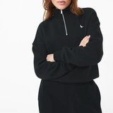 Jack Wills Ladies Honey Lane 1/2 Zip Sweatshirt in Black