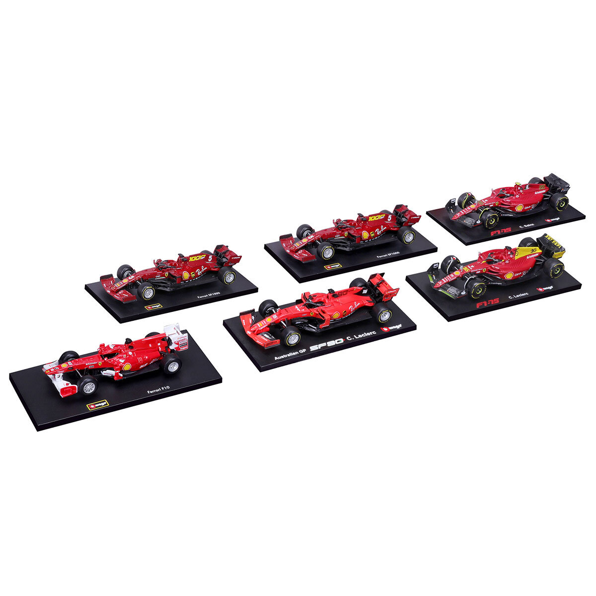 Maisto 1:43 Scale Highly Detailed Formula One Cars 6 Pack