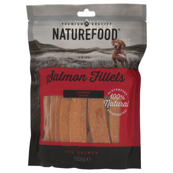 Nature Food Salmon Fillet Dog Treats, 1kg