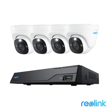 Reolink 12MP (4K+) UHD NVR PoE AI 8 x channel / 4 x Dome Camera Kit with 2TB HDD