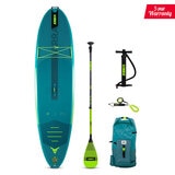 Jobe Aero Yarra SUP Board 10.6 Package Teal with Fiberglass paddle