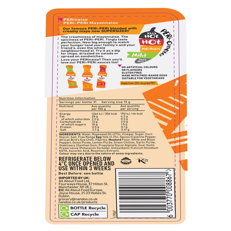 Nando's Perinaise Mild, 2 x 465g Nando's Perinaise Mild, 2 x 465g
