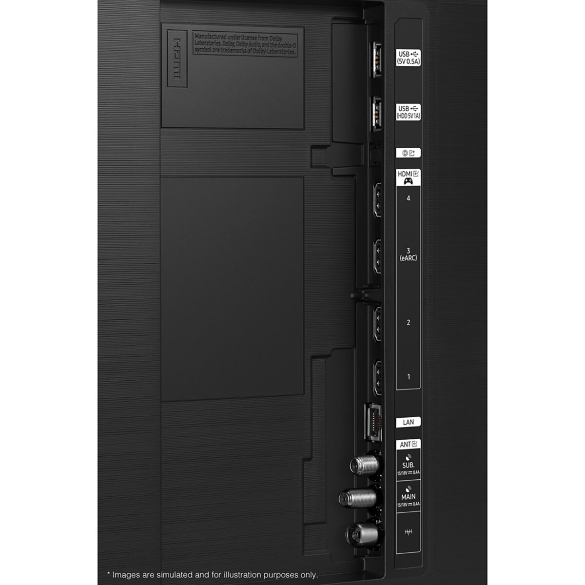 Port/back  SAMSUNG QE75QN93DATXXU