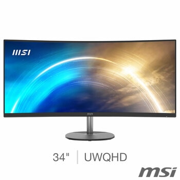 MSI PRO MP341CQ 34 inch UWQHD 100Hz VA Gaming Monitor, 9S6-3PB2CT-017 MSI PRO MP341CQ 34 inch UWQHD 100Hz VA Gaming Monitor, 9S6-3PB2CT-017