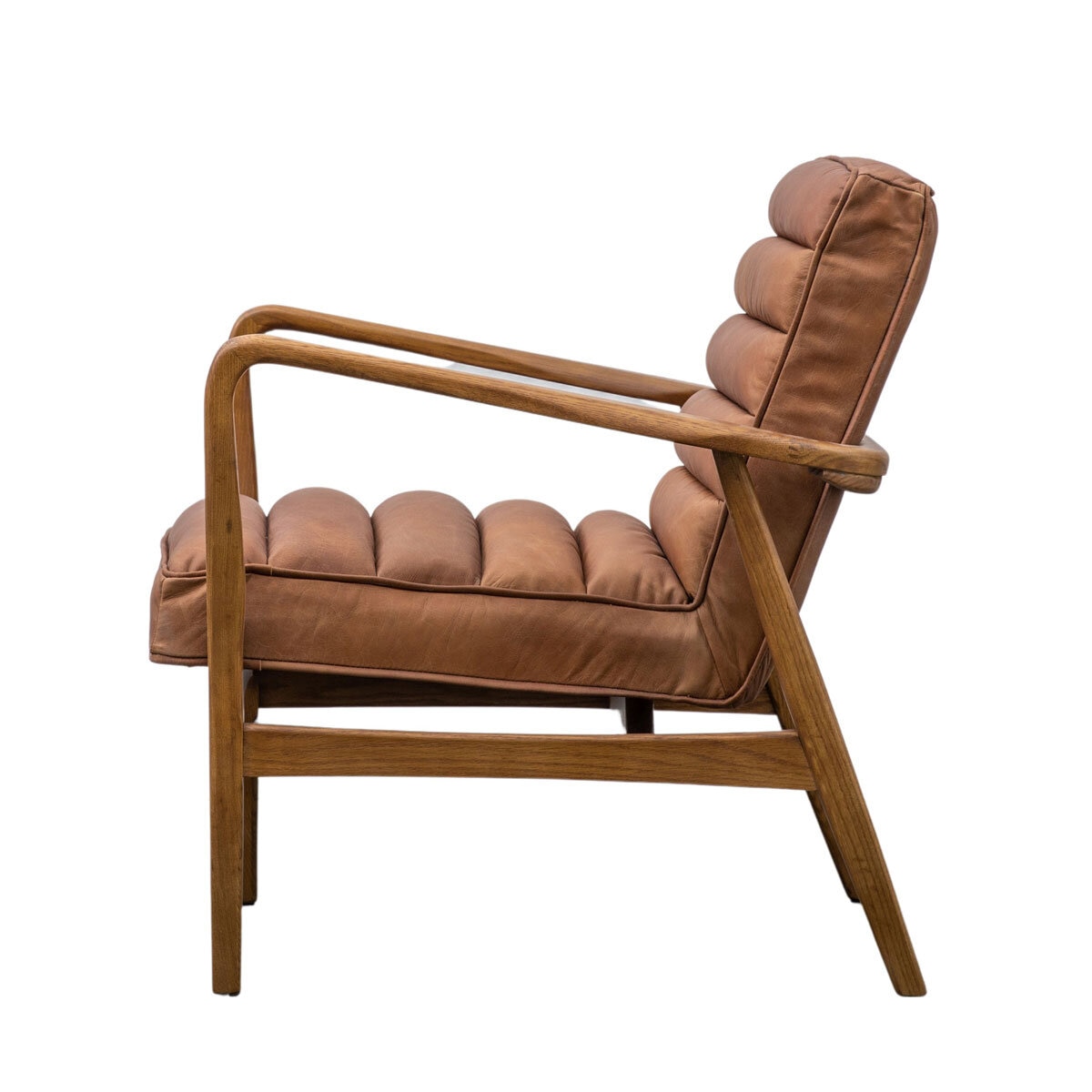 Gallery Newhaven Brown Leather Armchair