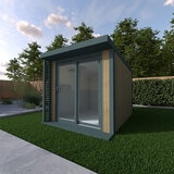 Installed Green Retreats Basebox Plus Garden Room 2.4m x 3m