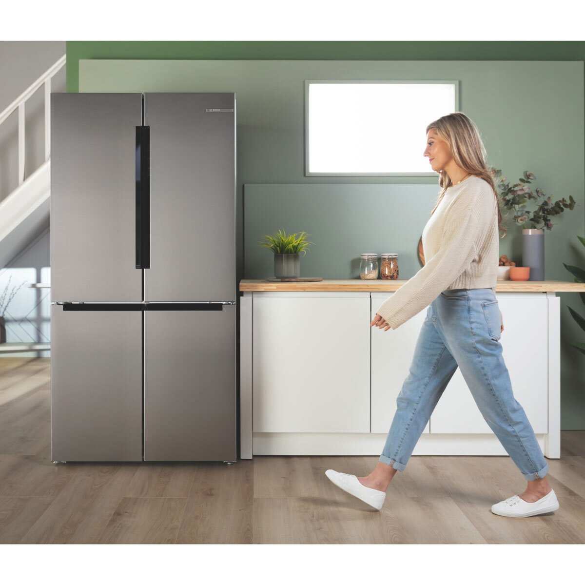 Buy Bosch KFN96VPEAG, Freestanding Fridge Freezer, E Rated in Stainless Steel at Costco.co.uk