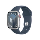 Buy Apple Watch Series 9 Cel, 41mm Silver Stainless Steel Case / Storm Blue Sport Band S/M, MRJ33QA/A at Costco.co.uk