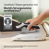 Lifestyle Image of Braun Carestyle Steam Generator with description
