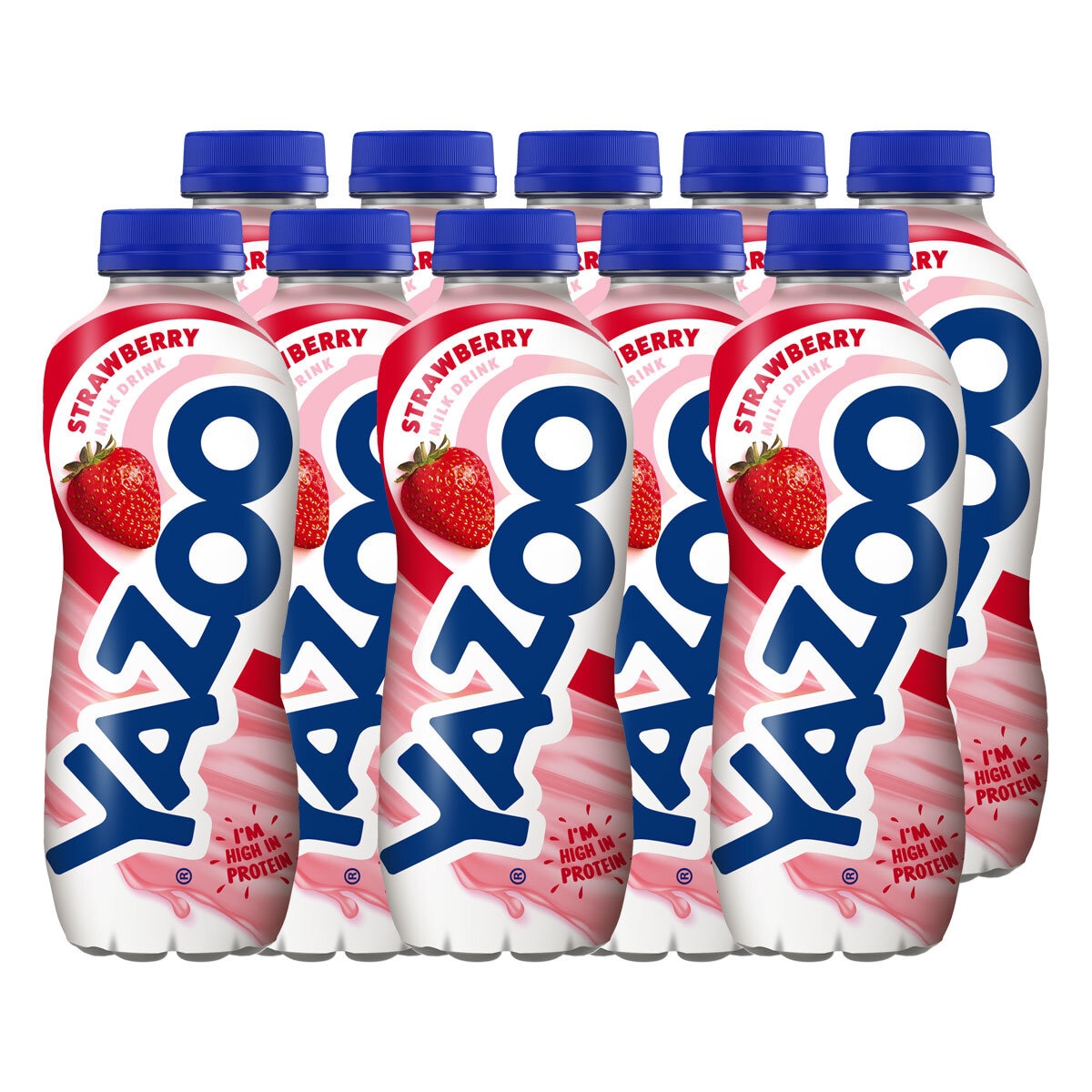 Yazoo Strawberry Milkshake, 10 x 400ml