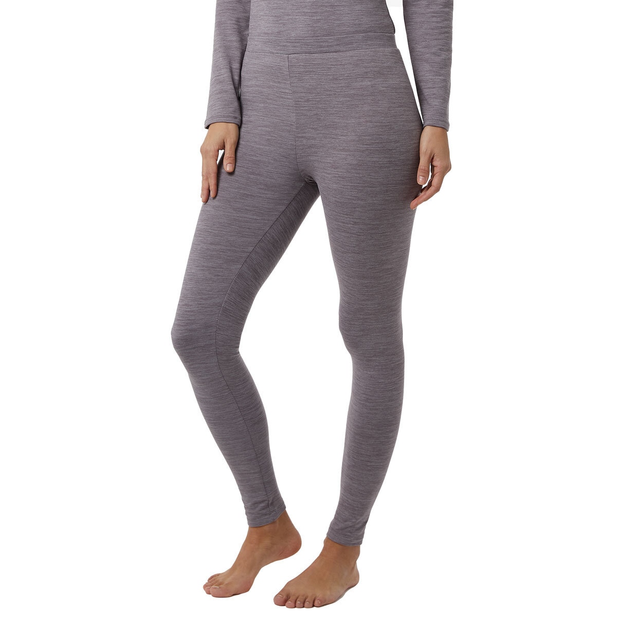 32 Degrees Heat Fleece Lined Legging Base Layer 2 Pack in Grey