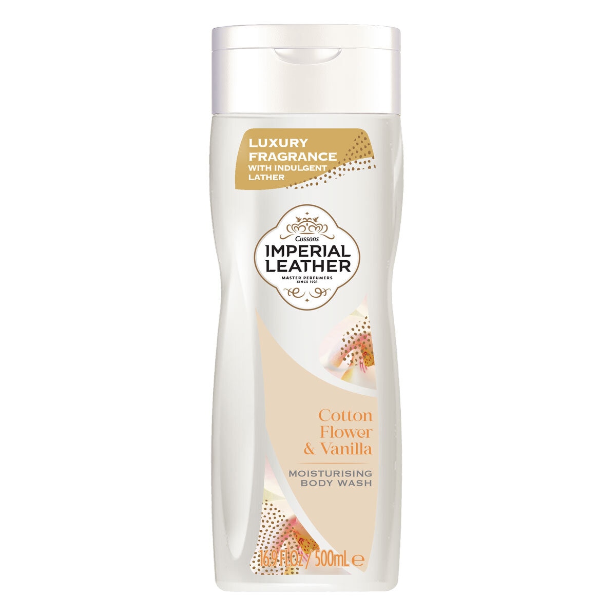 Imperial Leather Moisturising Body Wash with Cotton Flower & Vanilla Orchid, 4 x 500ml