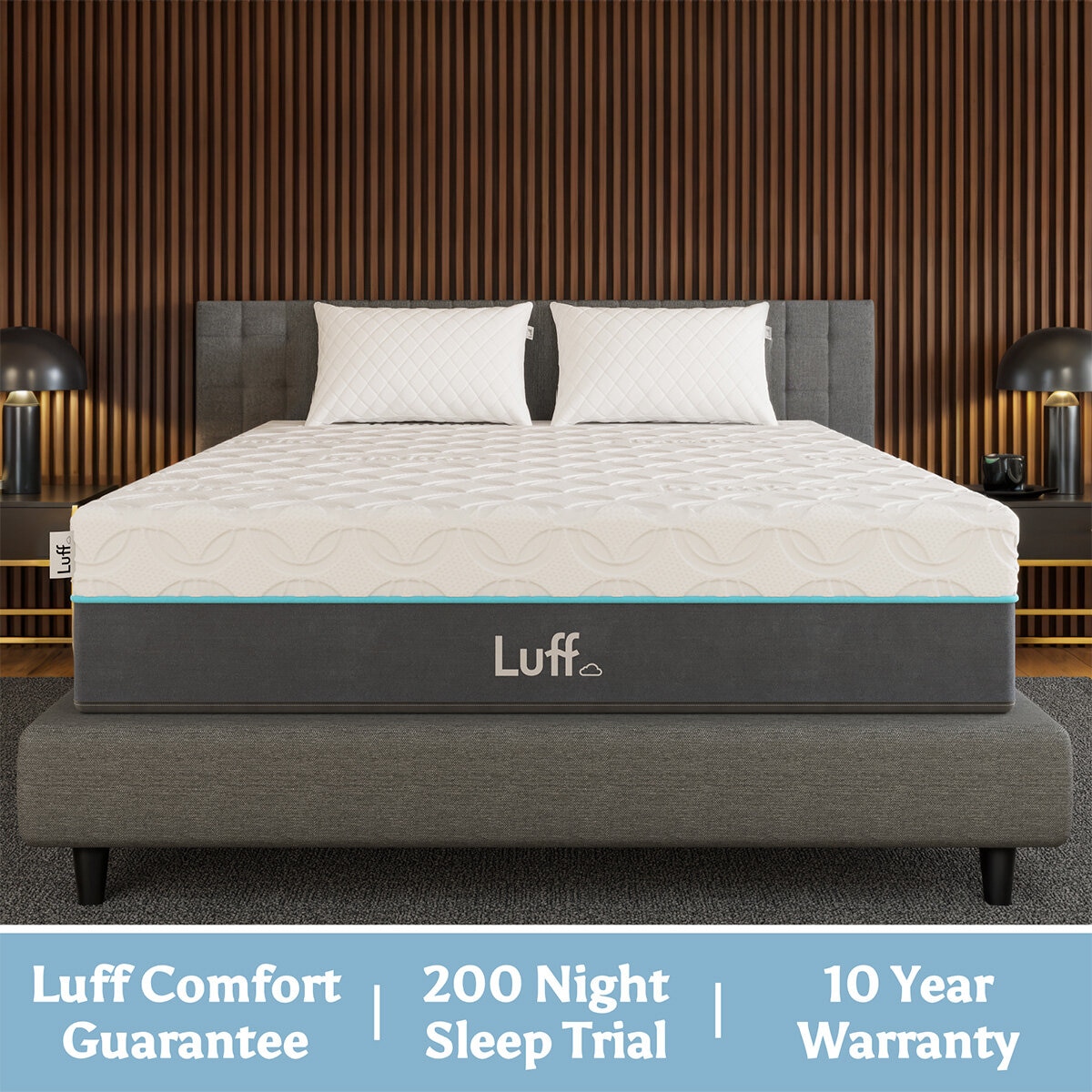 Luff Prestige Hybrid Bamboo King Mattress