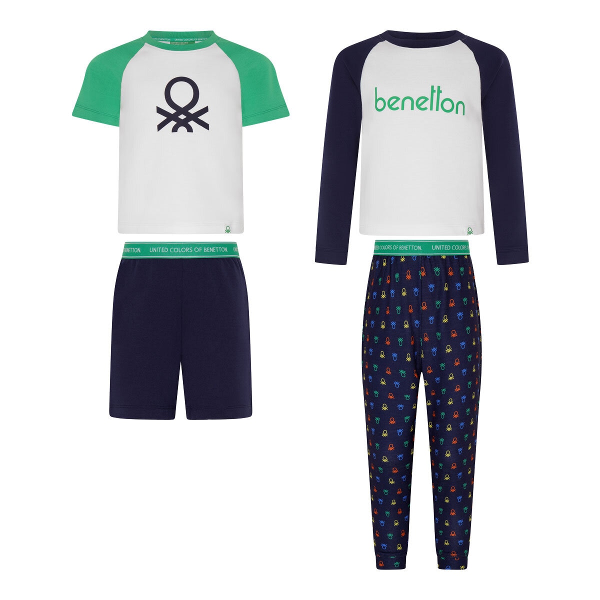 United Colors of Benetton Youth Pyjama, 4 Piece Set