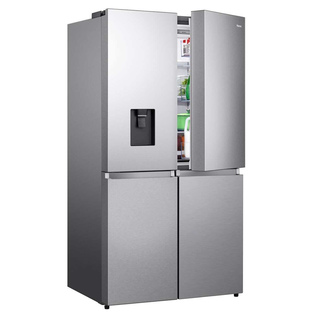 Hisense RQ758N4SWI1 Multi Door Fridge Freezer A Rating In Stainless