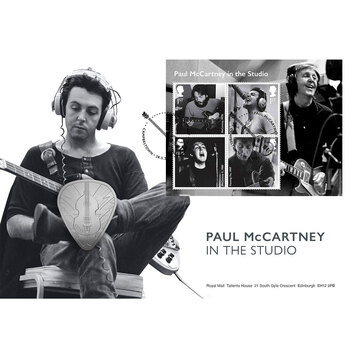 Paul McCartney 'In the Studio' Royal Mail® Silver Proof Medal Cover Souvenir