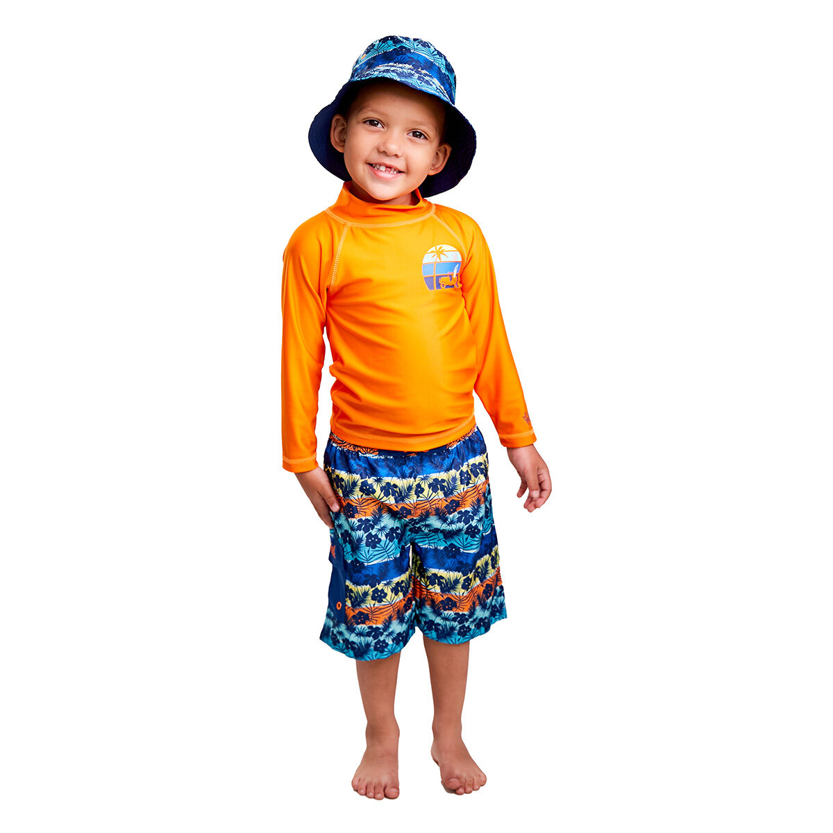 UV Skinz Kids Swim Set, 3 Piece in Orange