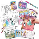 3 Disney Princess Story Books & Activity Case